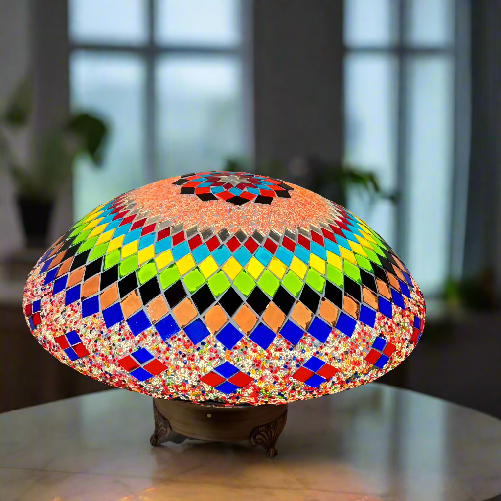 Jelly Fish Oval Shaped Table Lamp - 35 CM - LUMINA ELIGMA HOME