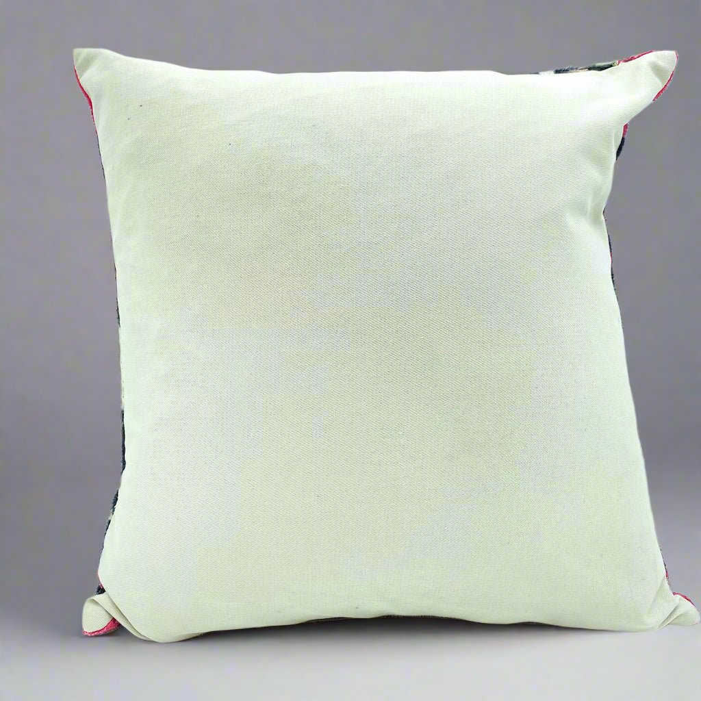 IKAT Cotton Back Pillow Cover 40x40 CM - Pink Urchin