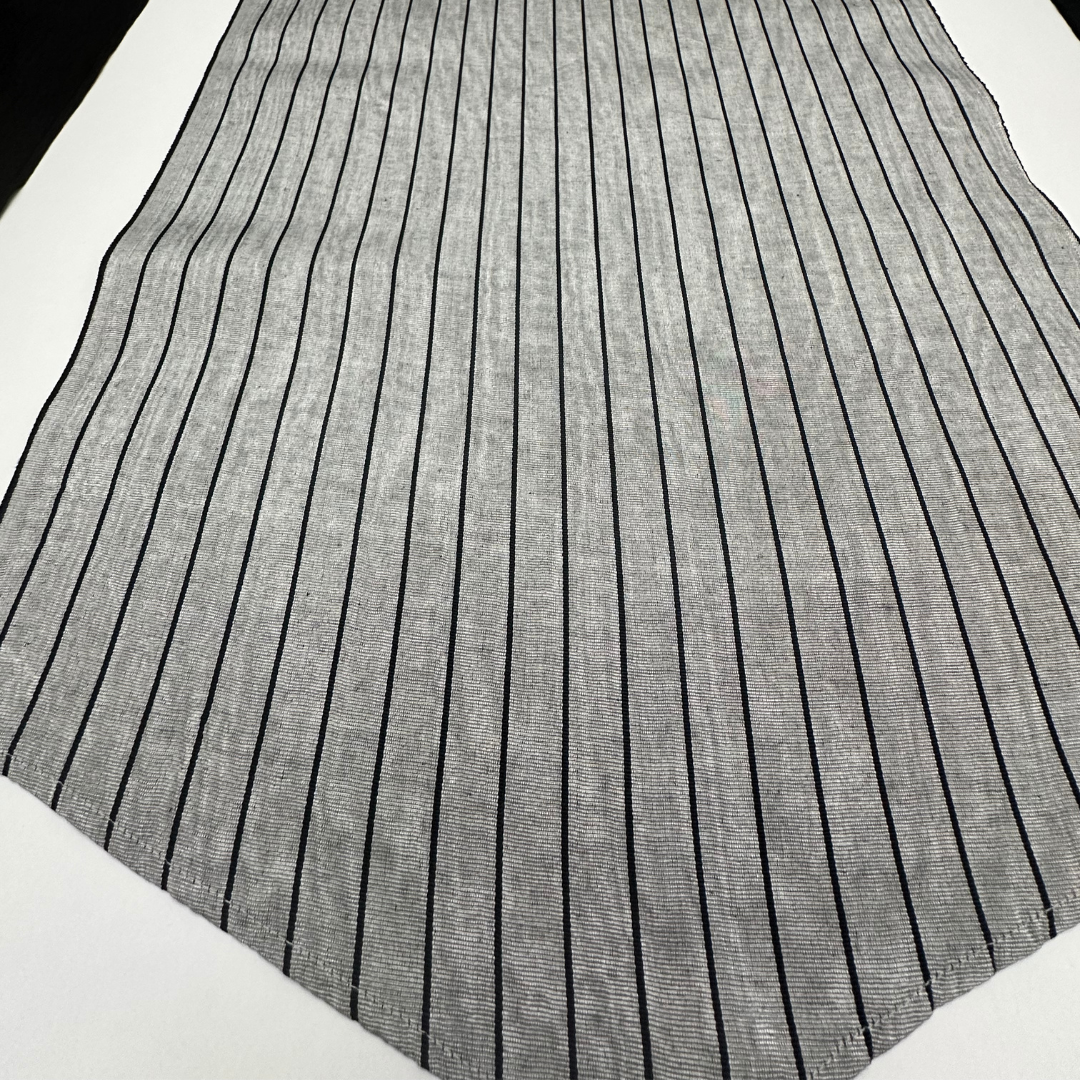 Kutnu Silk Table Runner & Placemates - Black Gray KUTNU - LUMINA ELIGMA HOME