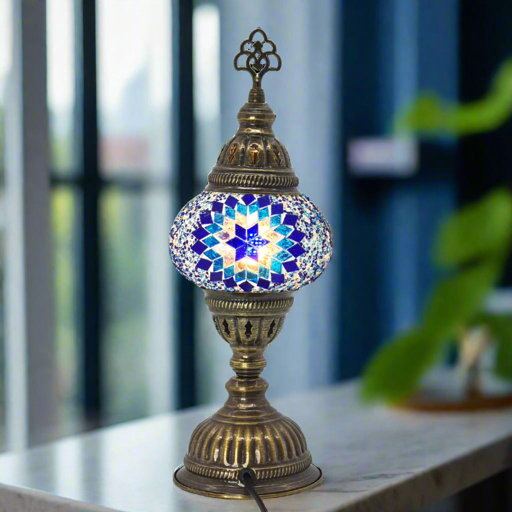 Table Lamp Mosaic - Small Glass - LUMINA ELIGMA HOME