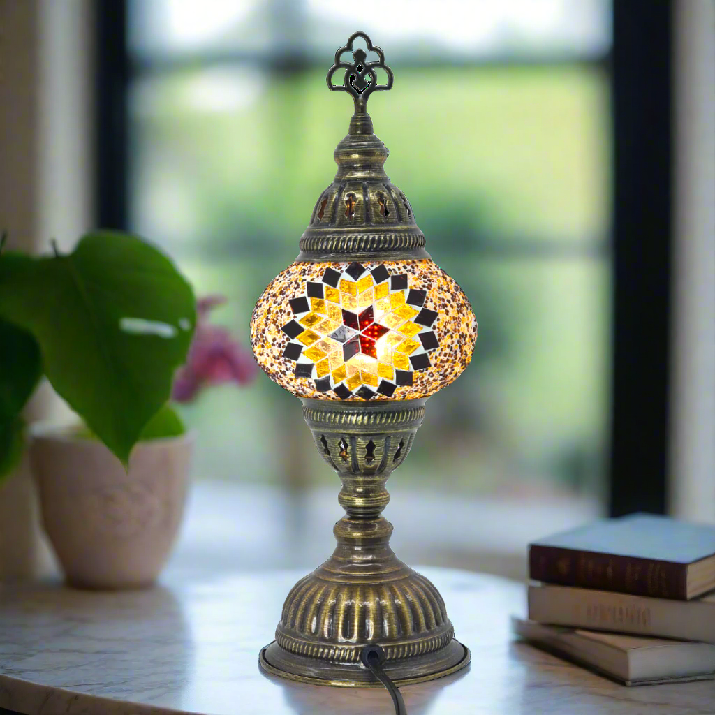 Table Lamp Mosaic - Small Glass - LUMINA ELIGMA HOME