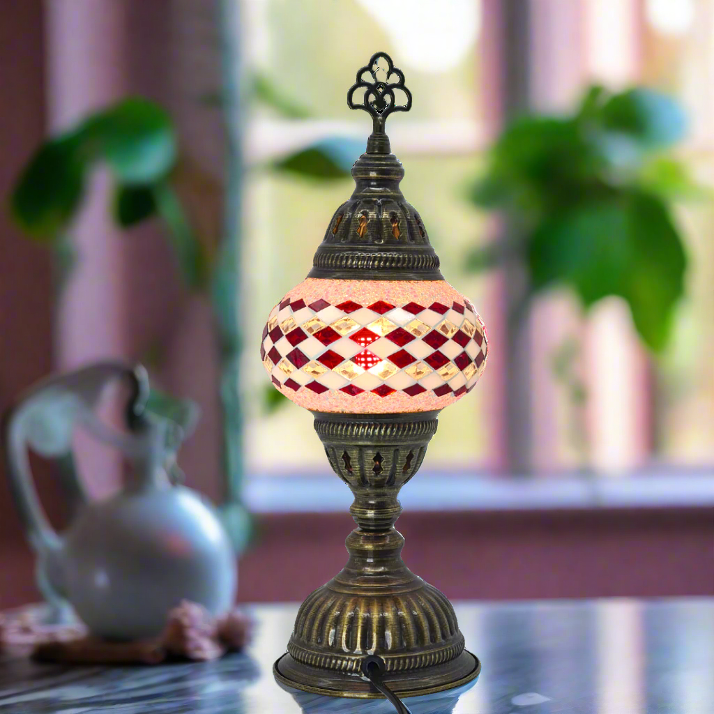 Table Lamp Mosaic - Small Glass - LUMINA ELIGMA HOME
