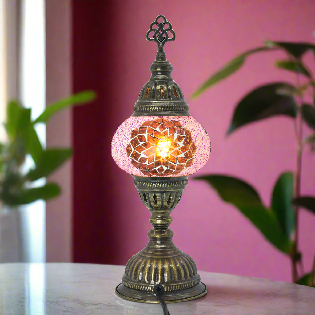 Table Lamp Mosaic - Small Glass - LUMINA ELIGMA HOME