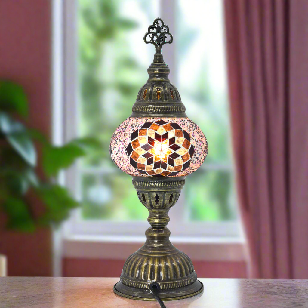 Table Lamp Mosaic - Small Glass - LUMINA ELIGMA HOME