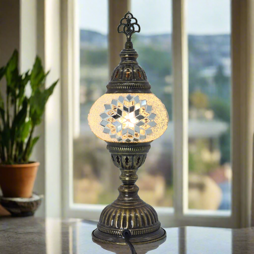 Table Lamp Mosaic - Small Glass - LUMINA ELIGMA HOME