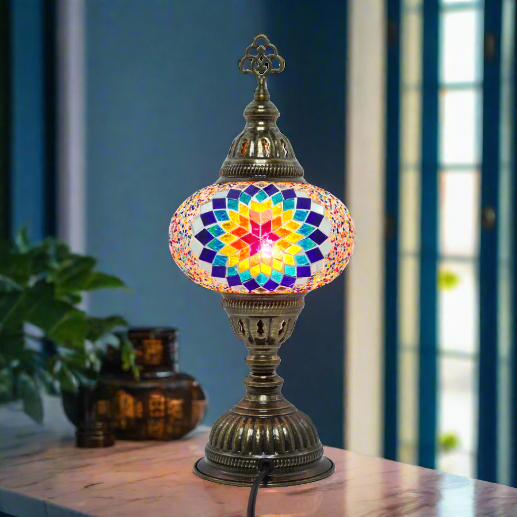 Table Lamp Mosaic - Medium Glass - LUMINA ELIGMA HOME