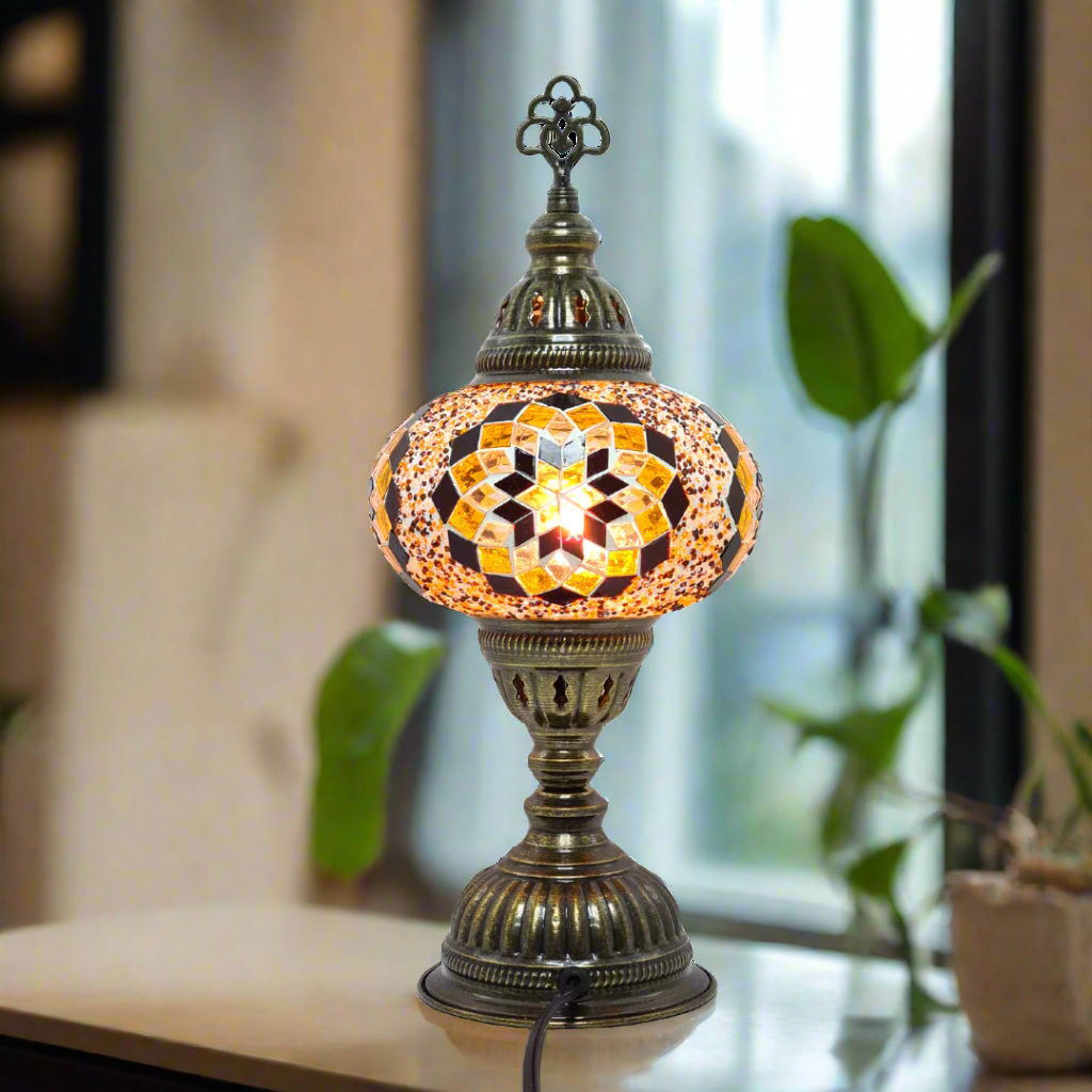 Table Lamp Mosaic - Medium Glass - LUMINA ELIGMA HOME