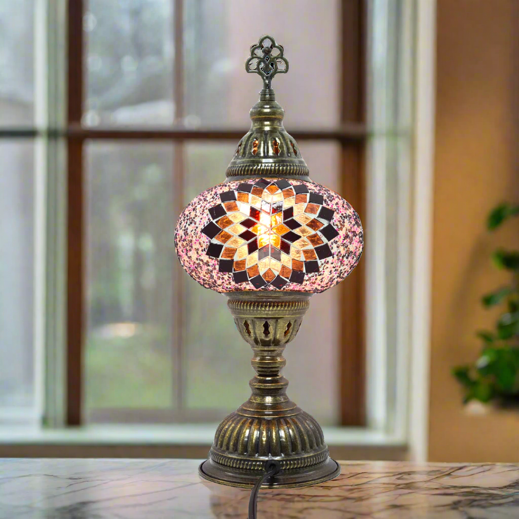Table Lamp Mosaic - Medium Glass - LUMINA ELIGMA HOME