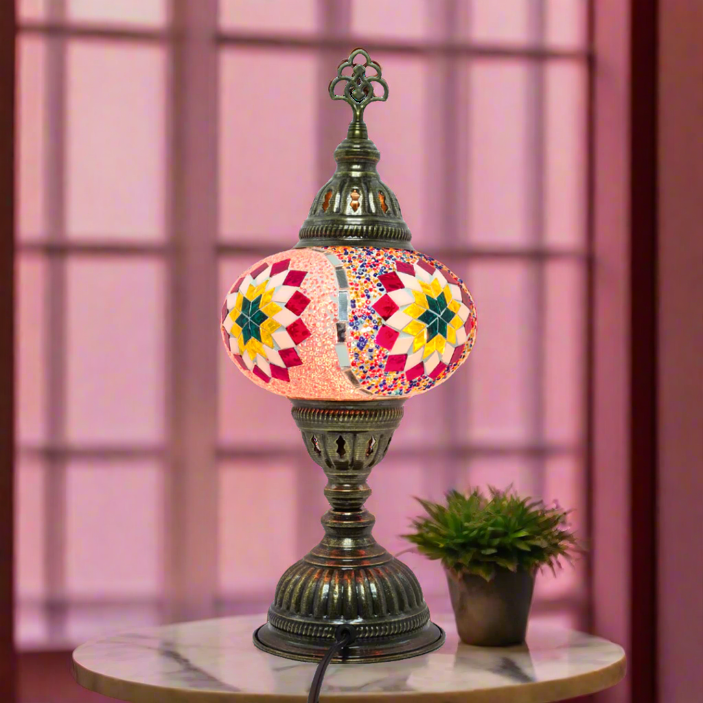 Table Lamp Mosaic - Medium Glass - LUMINA ELIGMA HOME