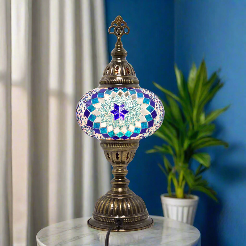 Table Lamp Mosaic - Medium Glass - LUMINA ELIGMA HOME