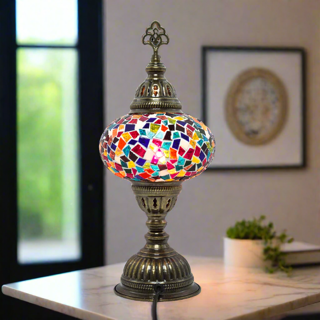 Table Lamp Mosaic - Medium Glass - LUMINA ELIGMA HOME