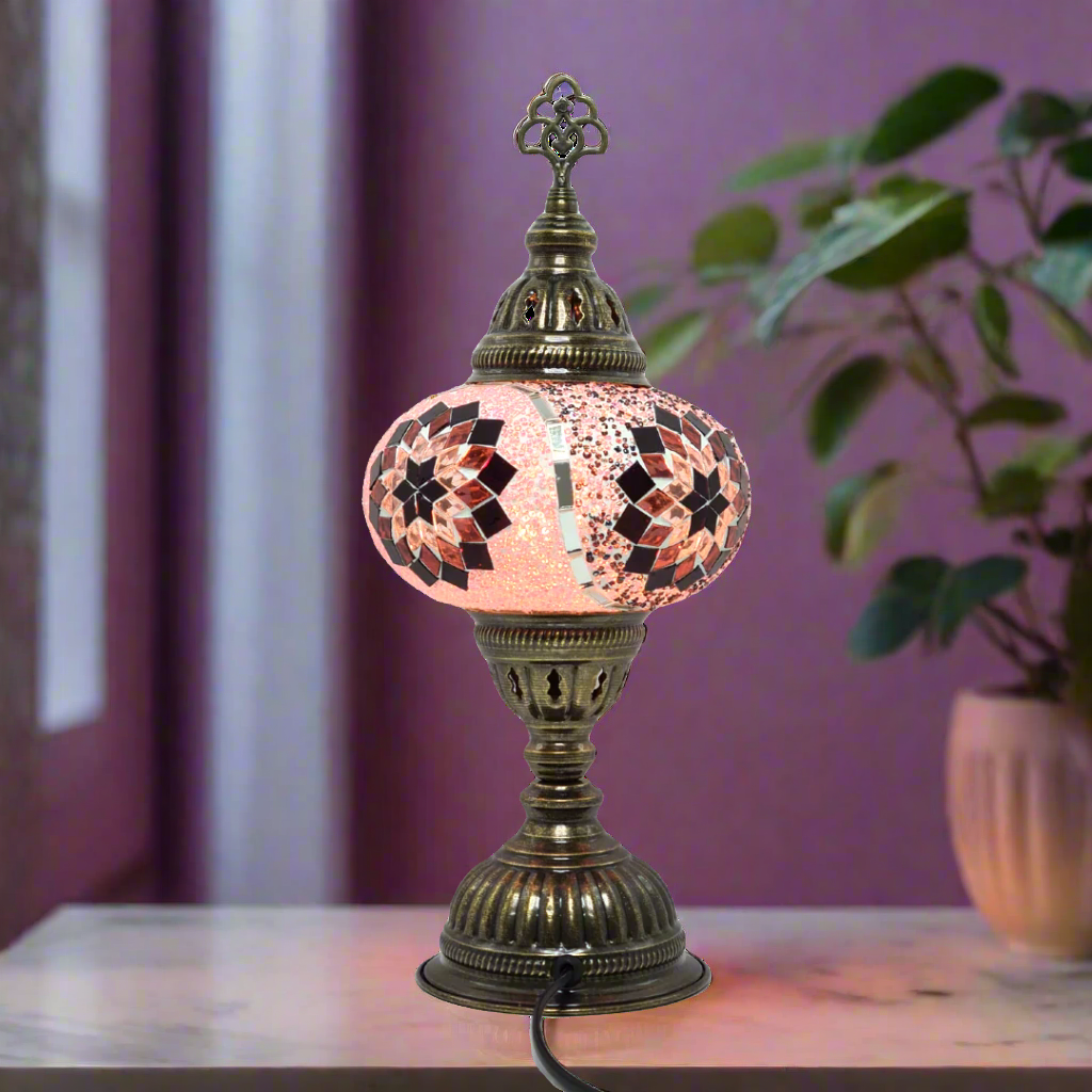 Table Lamp Mosaic - Medium Glass - LUMINA ELIGMA HOME