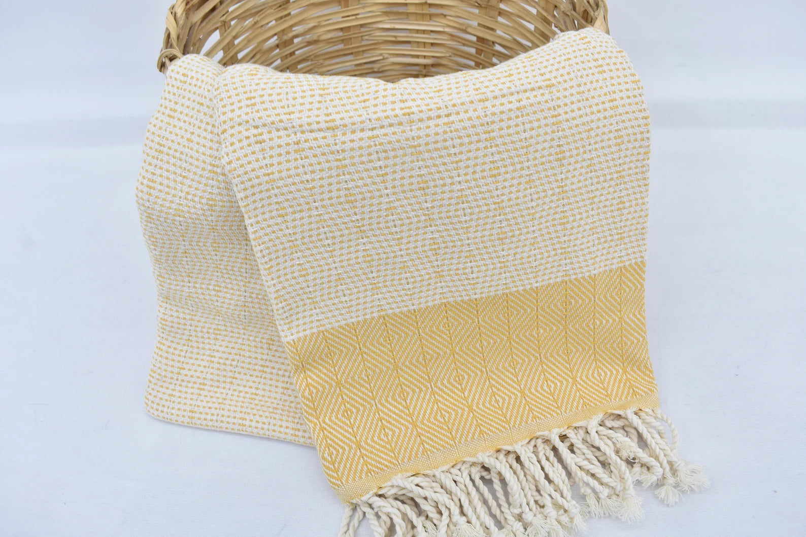 Bath Towel Lines Mustard - 70" X 40" - LUMINA ELIGMA HOME
