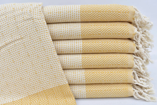 Bath Towel Lines Mustard - 70" X 40" - LUMINA ELIGMA HOME