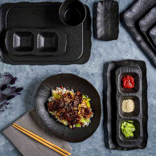 Noir - Plates & Saucers Collection - LUMINA ELIGMA HOME