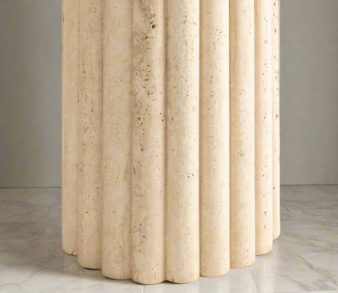 Bacchus - Travertine Marble Dining Table - LUMINA ELIGMA HOME