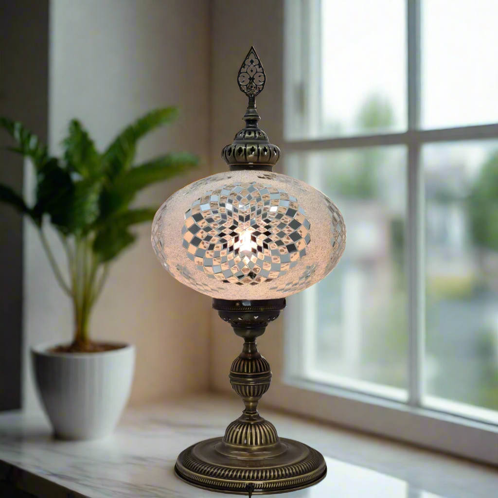 XLarge Table Lamp Turkish Mosaic Glass - LUMINA ELIGMA HOME