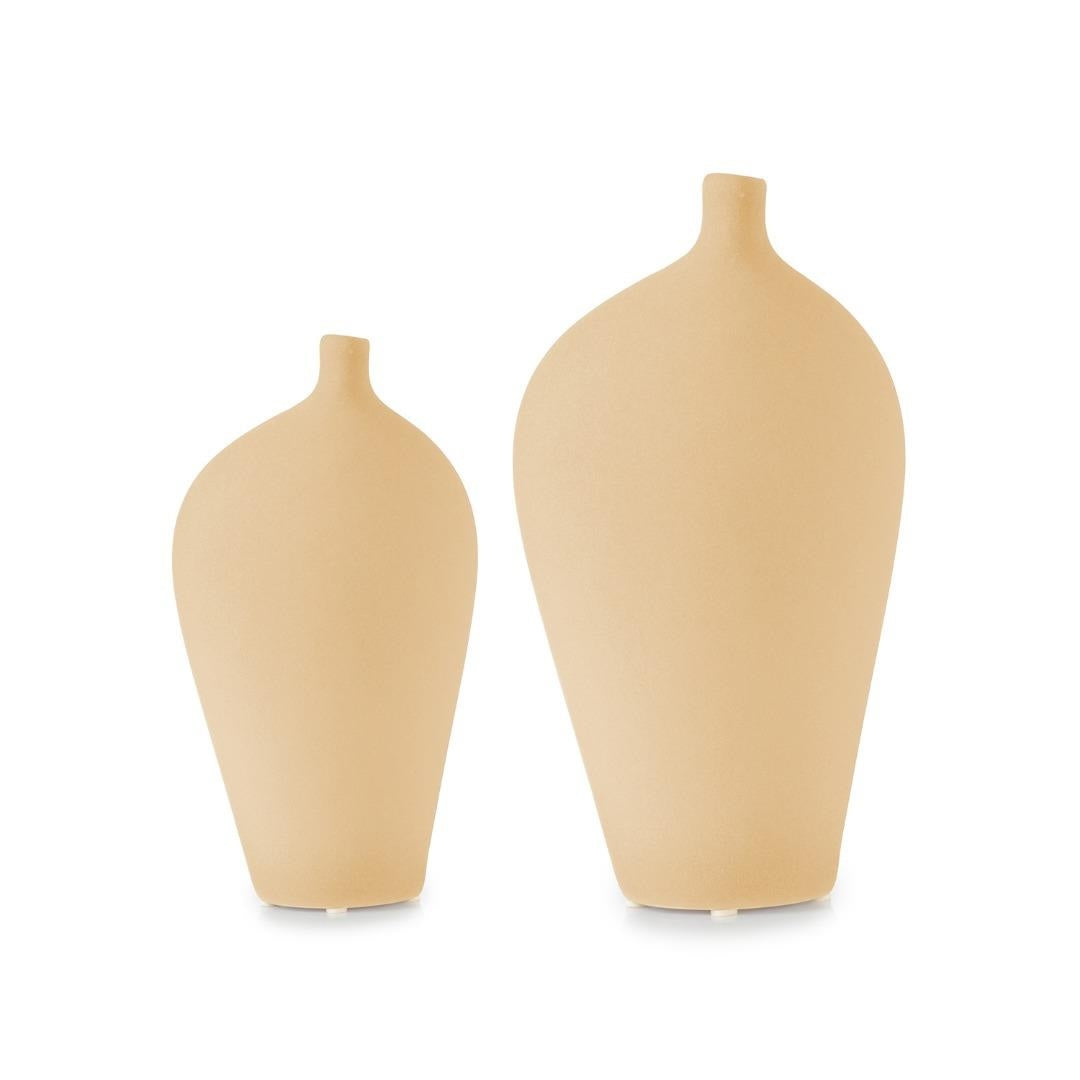 Athena 2 Vases Set - Textured Ceramic - LUMINA ELIGMA HOME