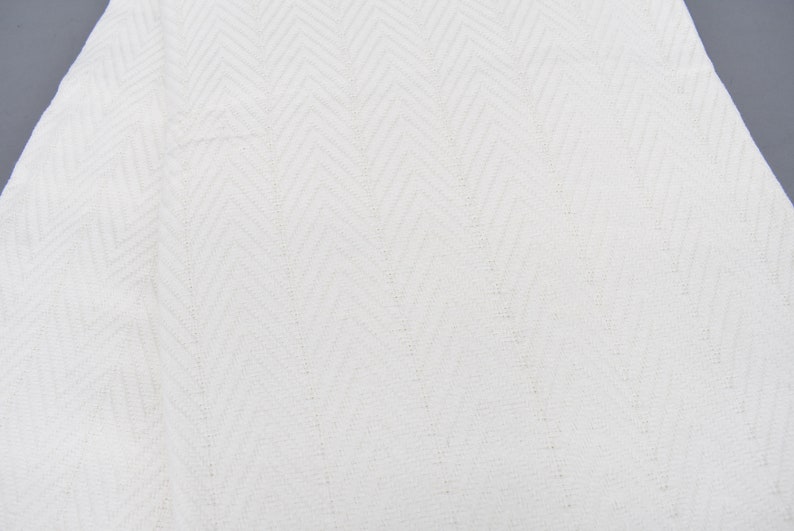 Natural White Blanket Organic Turkish Cotton - 90" X 82"