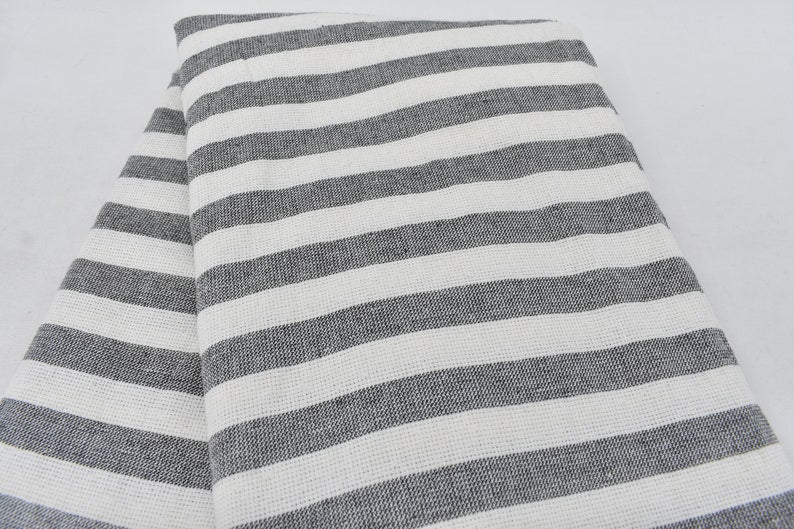 Gray on Gray Terry Bath Towel Organic Turkish Cotton - 63" X 40"