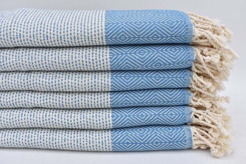 Face Towel Lines Turquoise - 90cm x 50 CM - LUMINA ELIGMA HOME