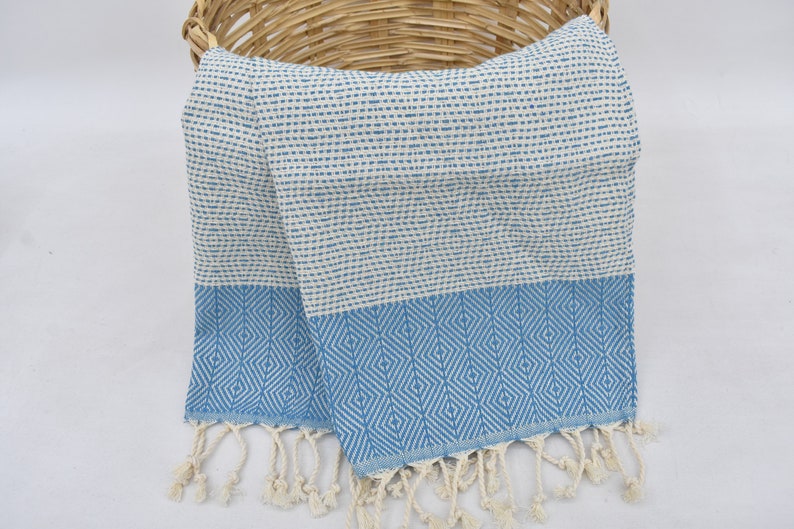 Face Towel Lines Turquoise - 90cm x 50 CM - LUMINA ELIGMA HOME
