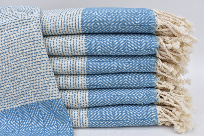 Face Towel Lines Turquoise - 90cm x 50 CM - LUMINA ELIGMA HOME