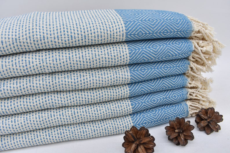 Face Towel Lines Turquoise - 90cm x 50 CM - LUMINA ELIGMA HOME