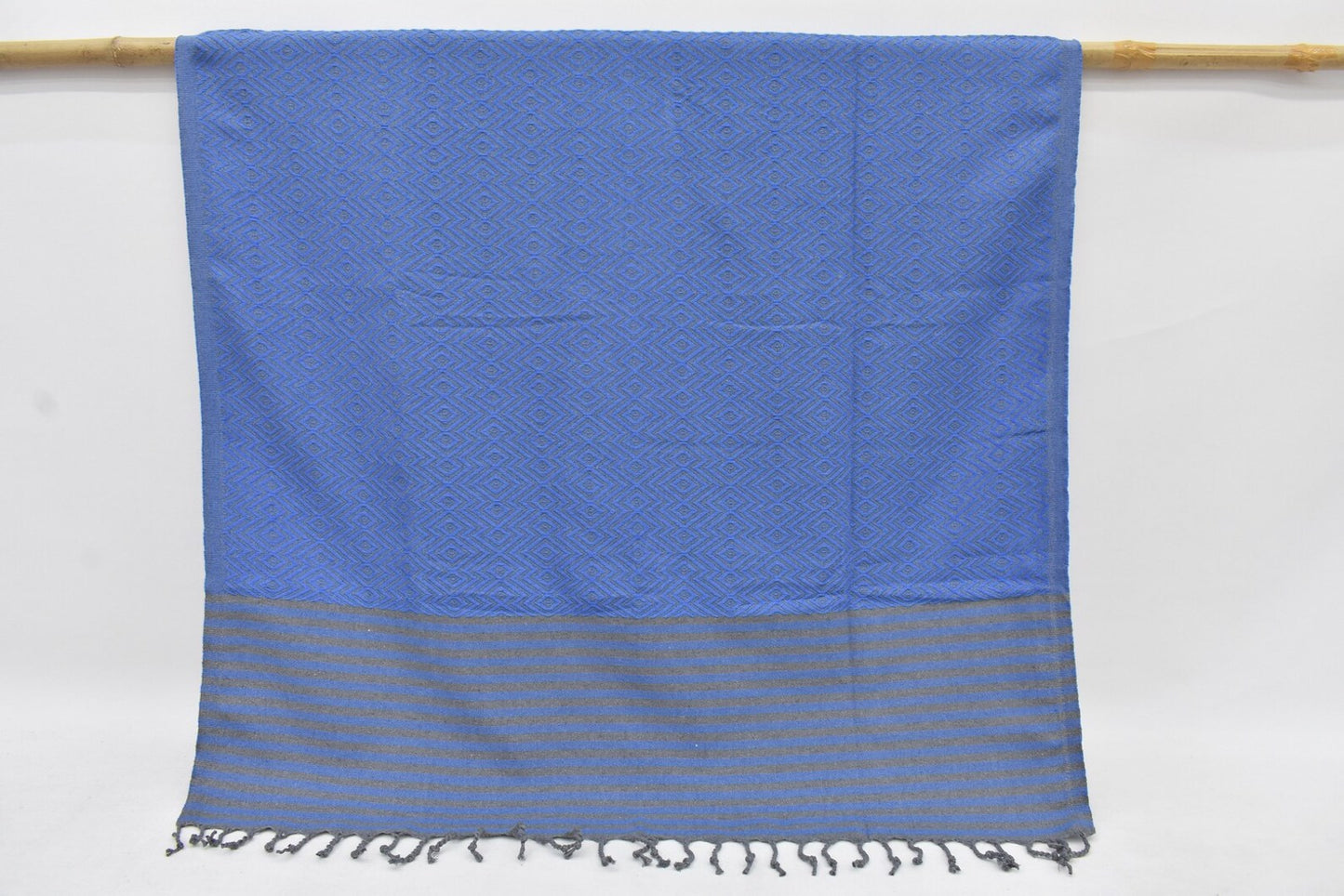Diamond Gray Turkish Cotton Towel Handmade - 180 CM x 100 CM