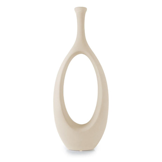 Troy Big Hollowed Vase - Textured Ceramic - LUMINA ELIGMA HOME