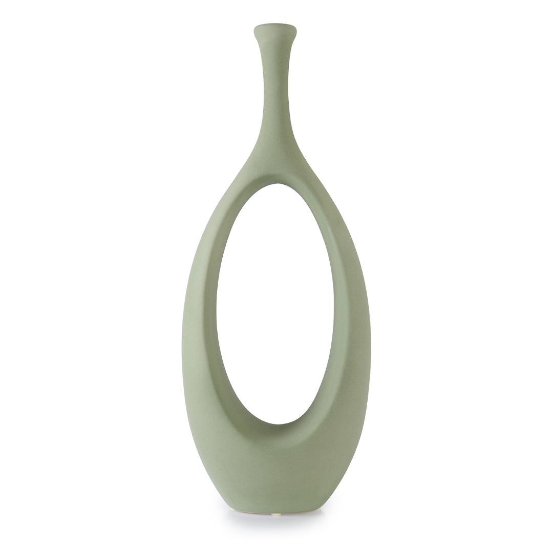 Troy Big Hollowed Vase - Textured Ceramic - LUMINA ELIGMA HOME
