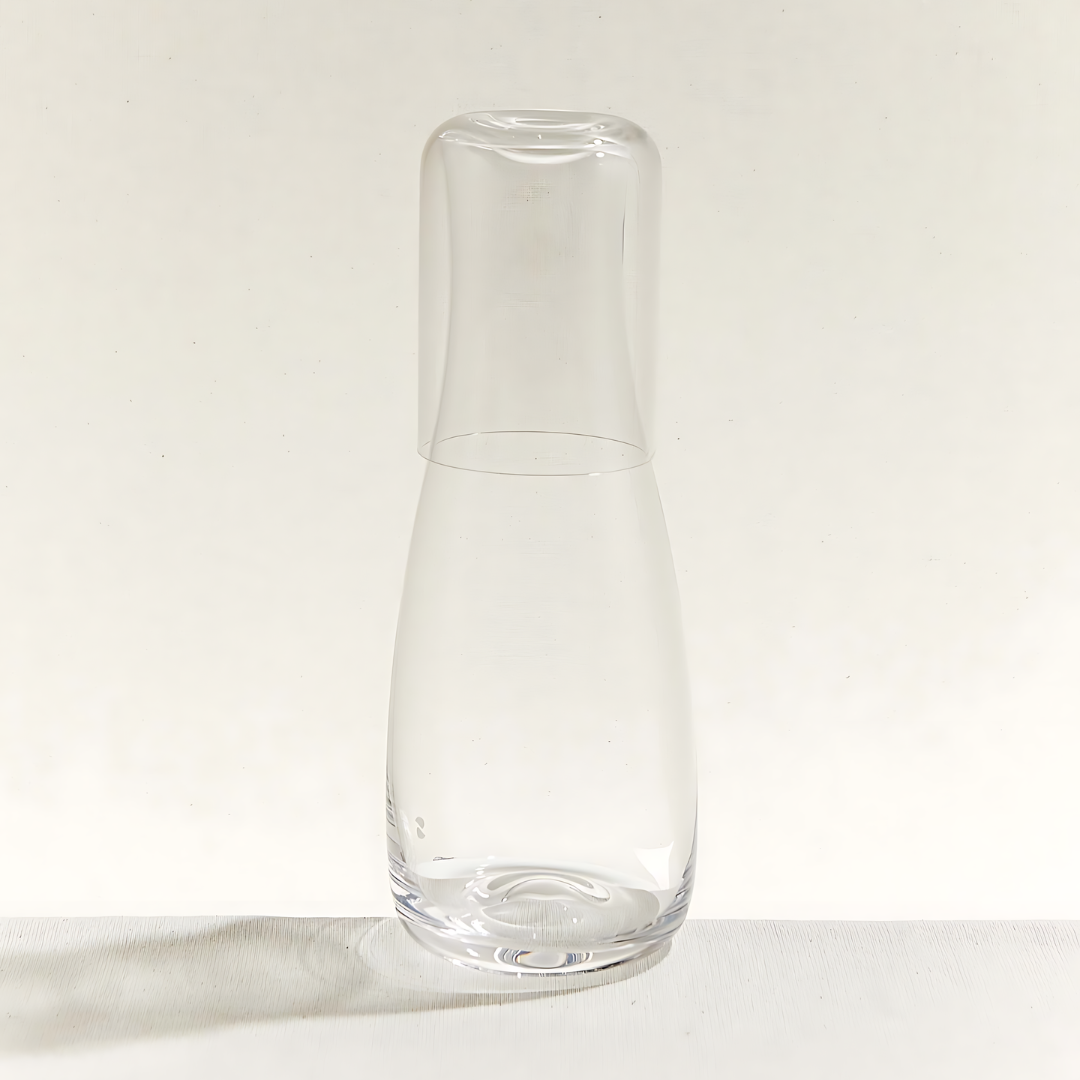 Crystallin Bottle with Cup -  1000 cc Coco