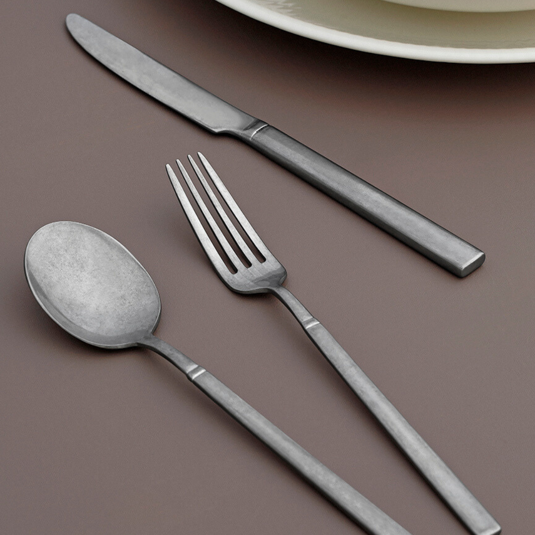 Minimal - Antique Matt Cutlery - LUMINA ELIGMA HOME