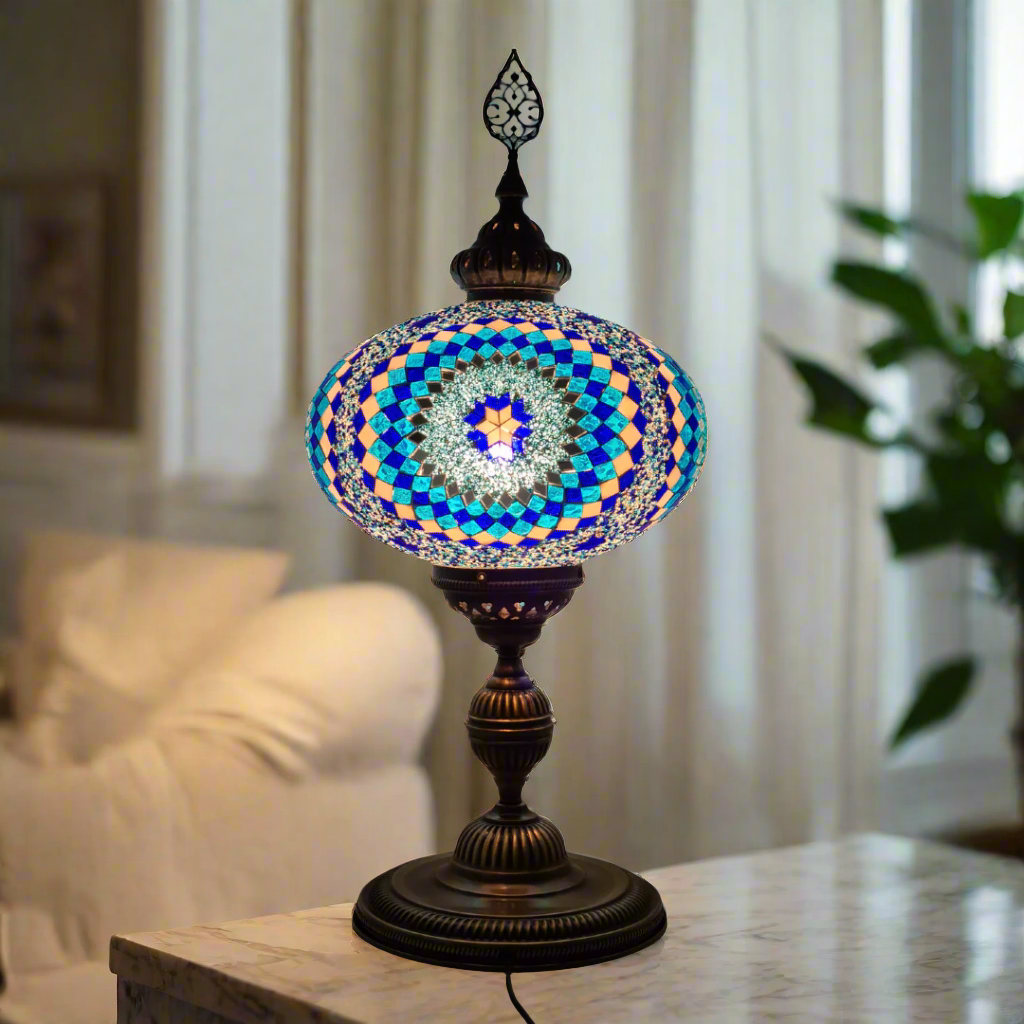 XLarge Table Lamp Turkish Mosaic Glass