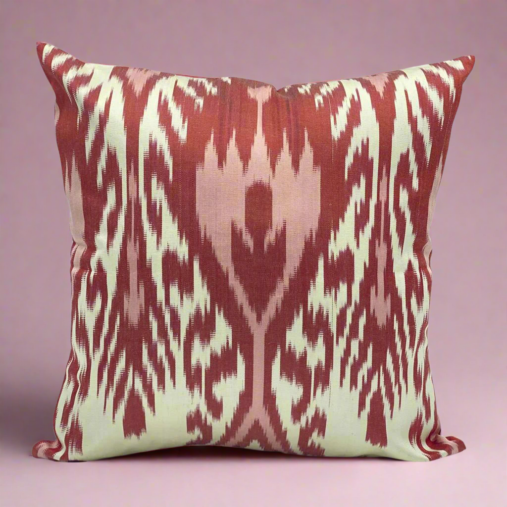 silk cushion cover ikat silk mulberry silk pillow accent pillow lumina eligma home