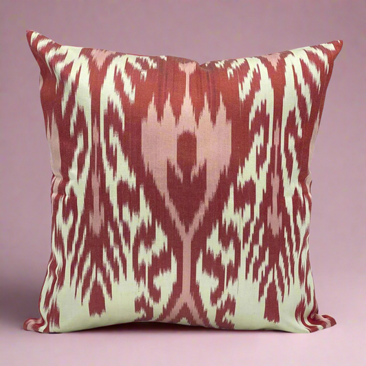 silk cushion cover ikat silk mulberry silk pillow accent pillow lumina eligma home