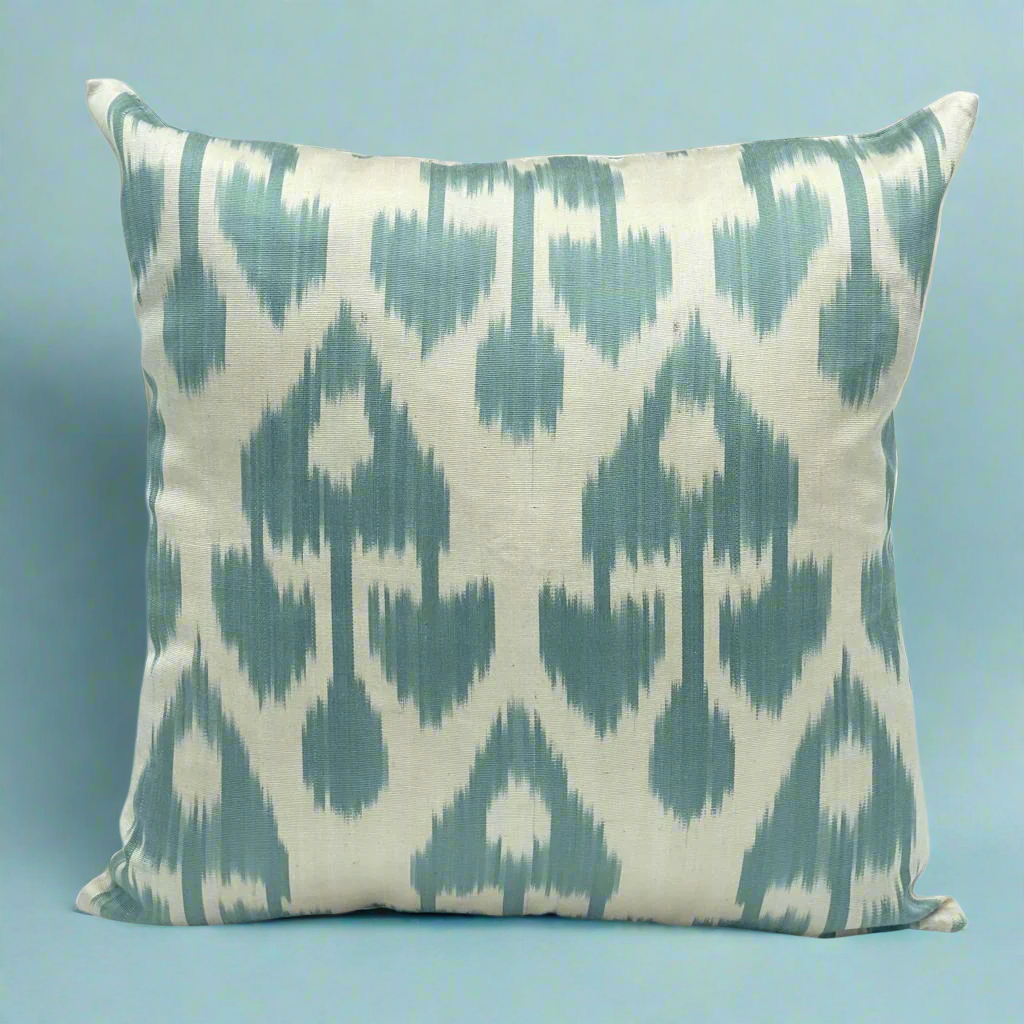 silk cushion cover ikat silk mulberry silk pillow accent pillow lumina eligma home