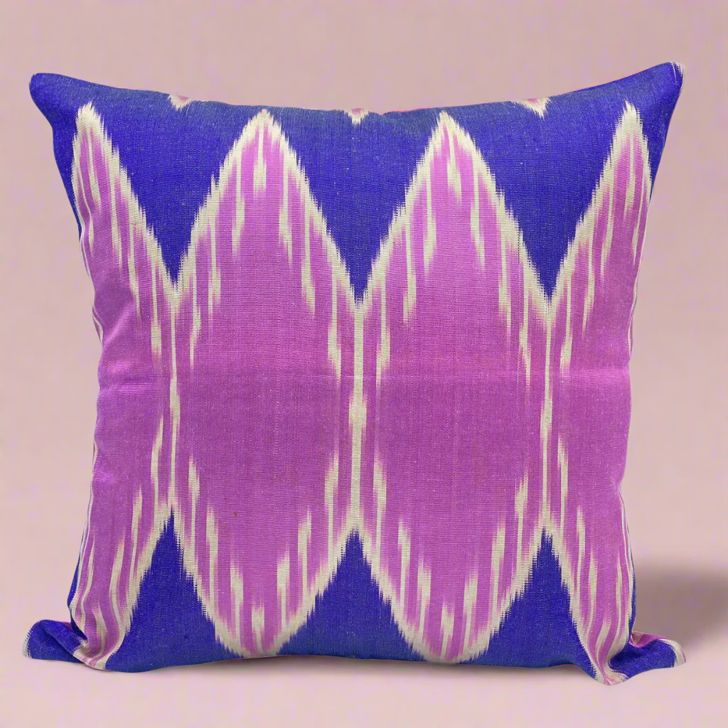 silk cushion cover ikat silk mulberry silk pillow accent pillow lumina eligma home