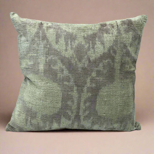 IKAT Cotton Back Pillow Cover 40x40 CM - Faded Plum