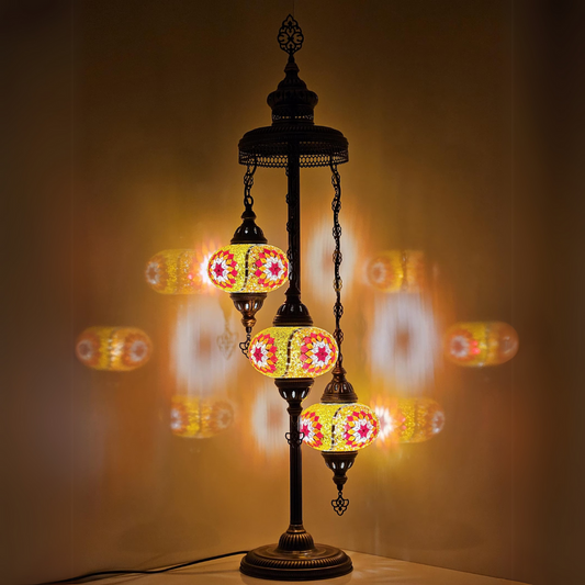 Floor Lamp 3 Globes - Medium Mosaics