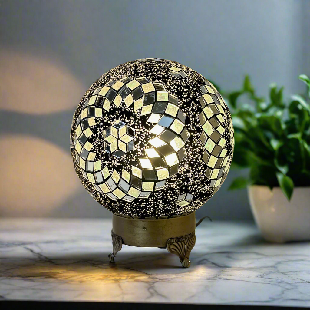 Mosaic Round Table Lamp - 20 CM