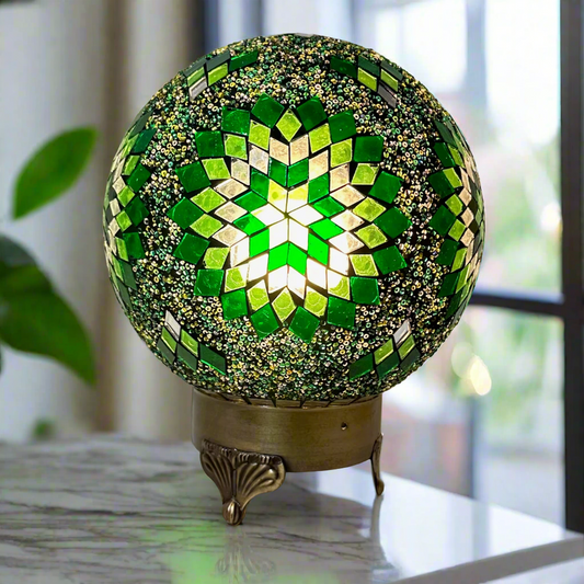 Mosaic Round Table Lamp - 20 CM