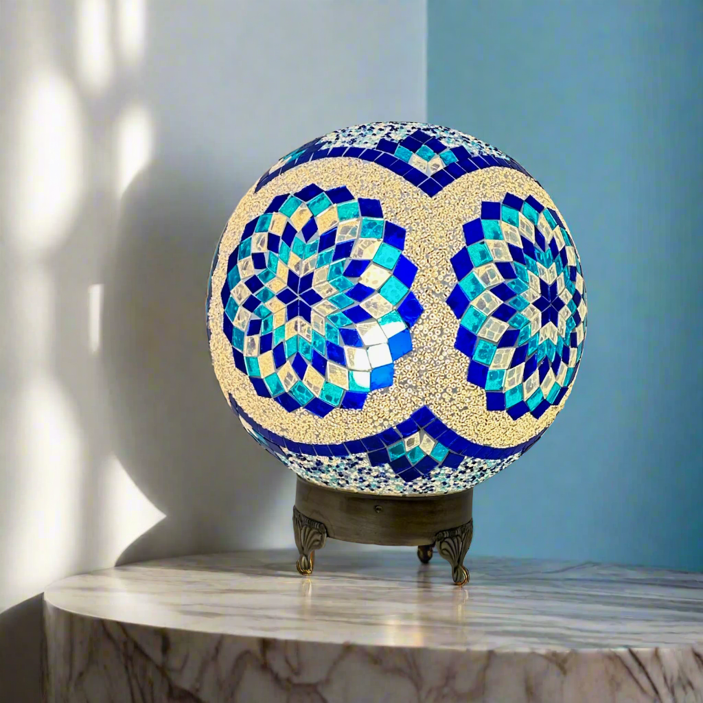 Mosaic Globe Table Lamp - 25 CM - E