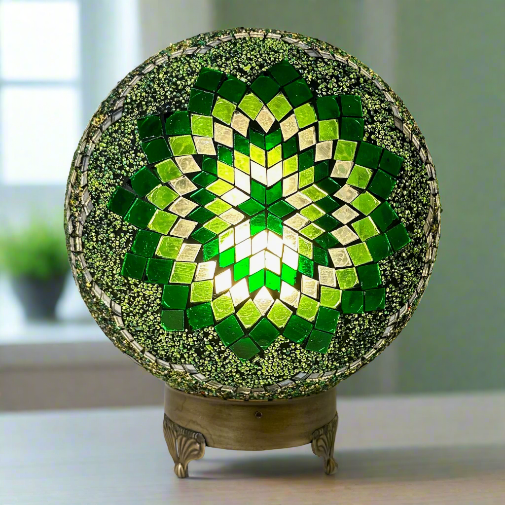 Mosaic Globe Table Lamp - 25 CM - E