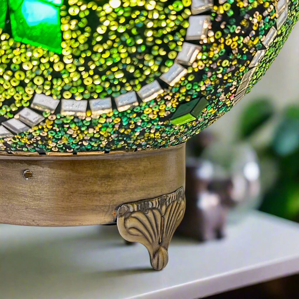 Mosaic Globe Table Lamp - 25 CM - E