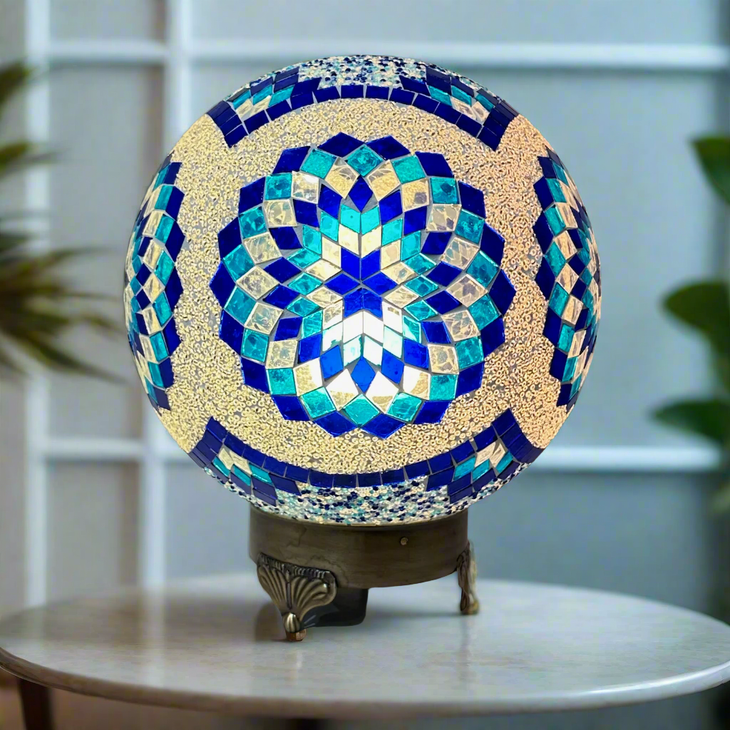 Mosaic Globe Table Lamp - 25 CM - E