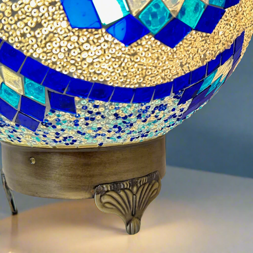 Mosaic Globe Table Lamp - 25 CM - E