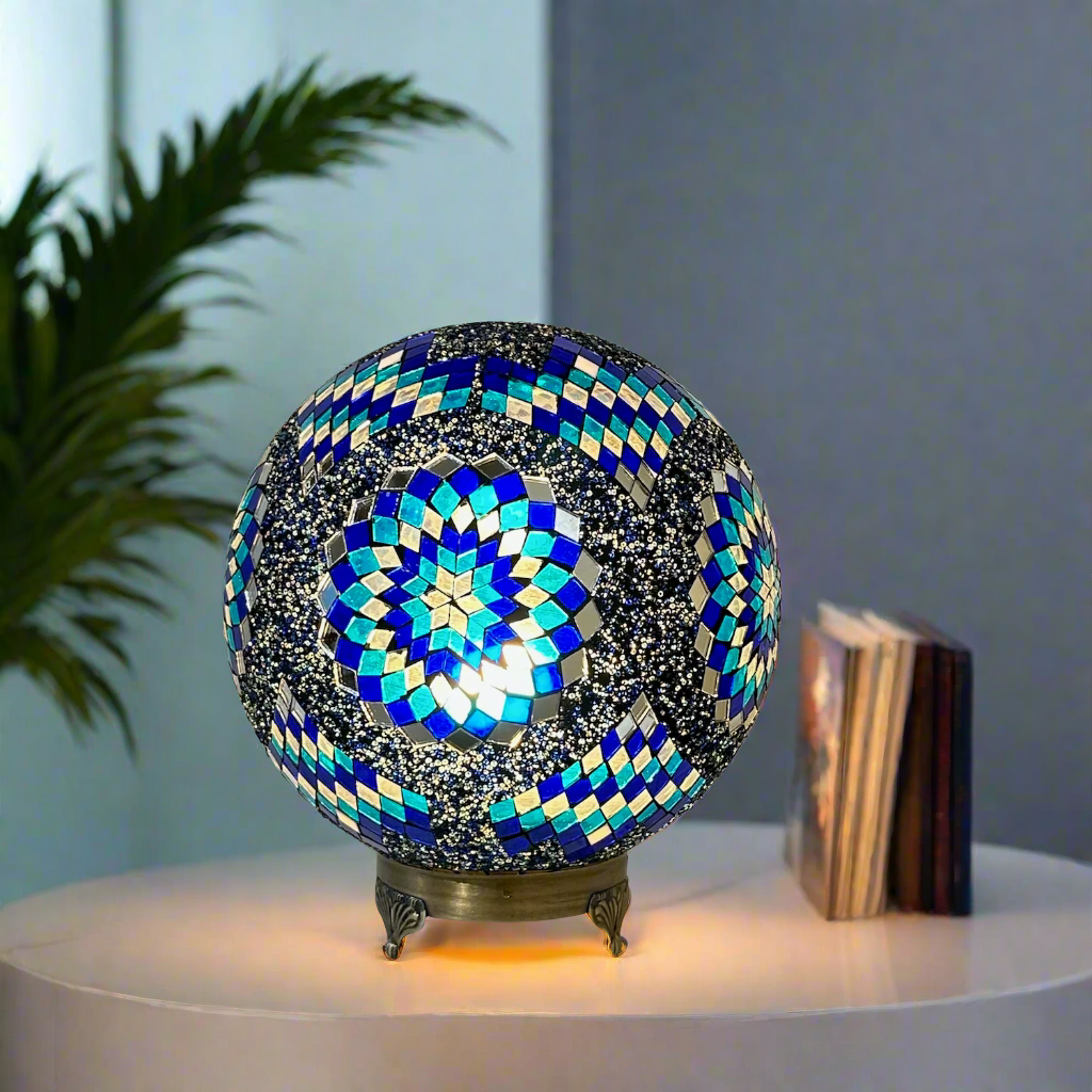 Mosaic Globe Table Lamp - 30 CM - LUMINA ELIGMA HOME