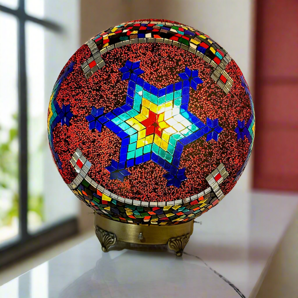 Mosaic Globe Table Lamp - 35 CM