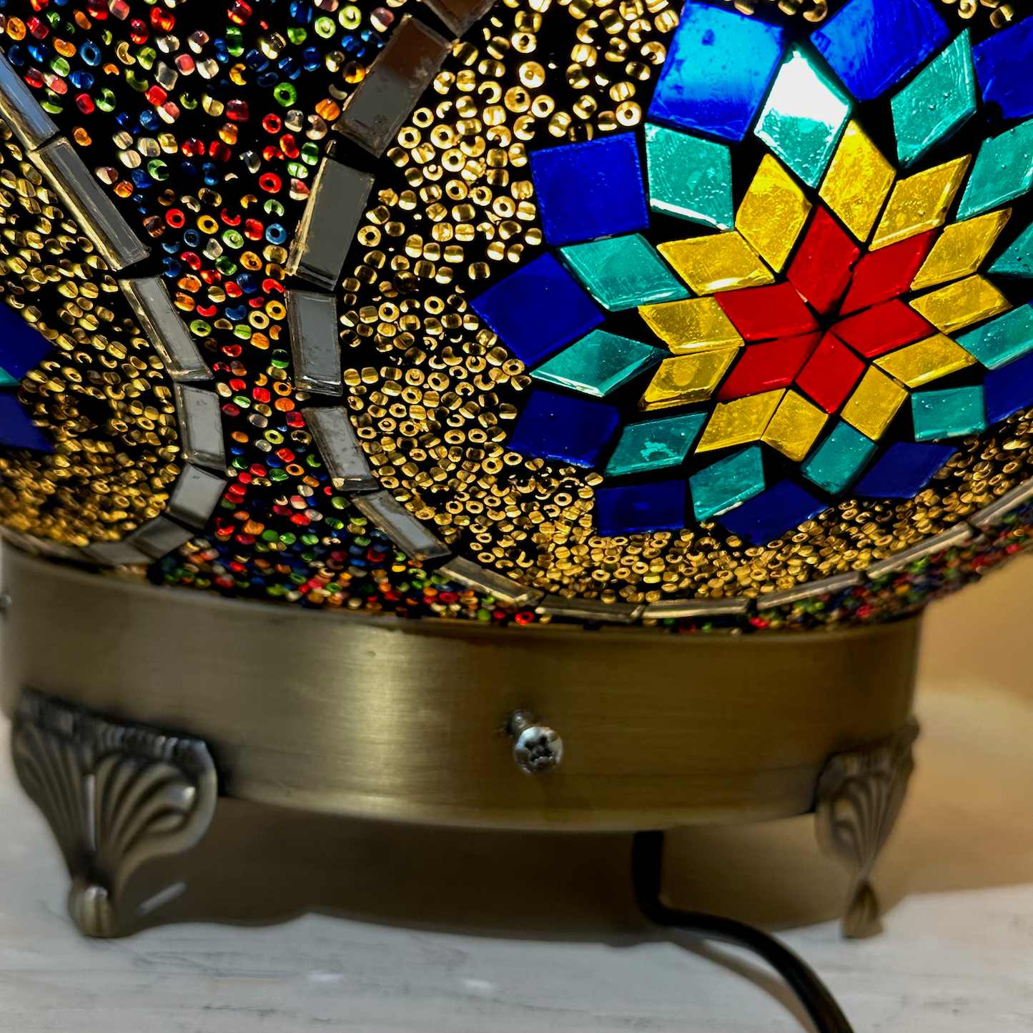 Mosaic Globe Table Lamp - 35 CM